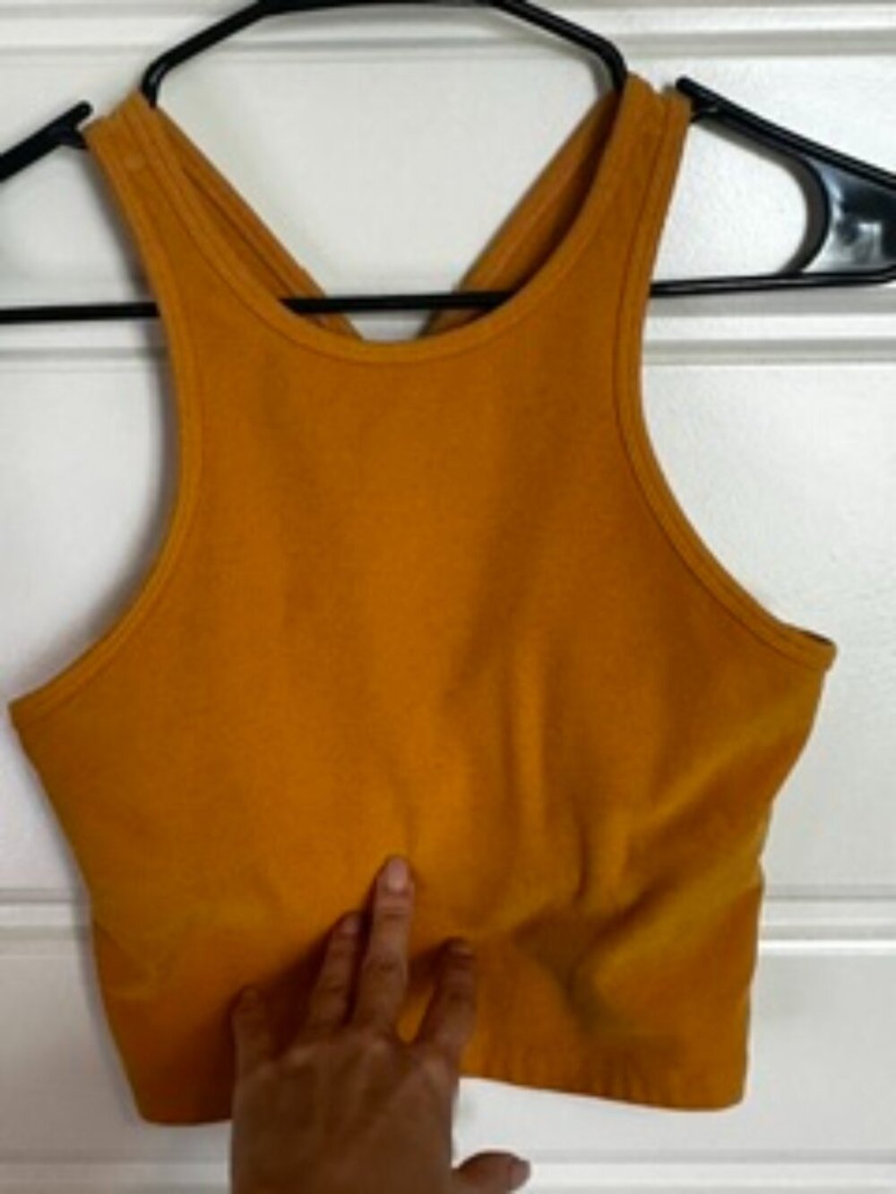 Beyond Yoga Workout Tank Top w/ Built in Bra Criss Cross back